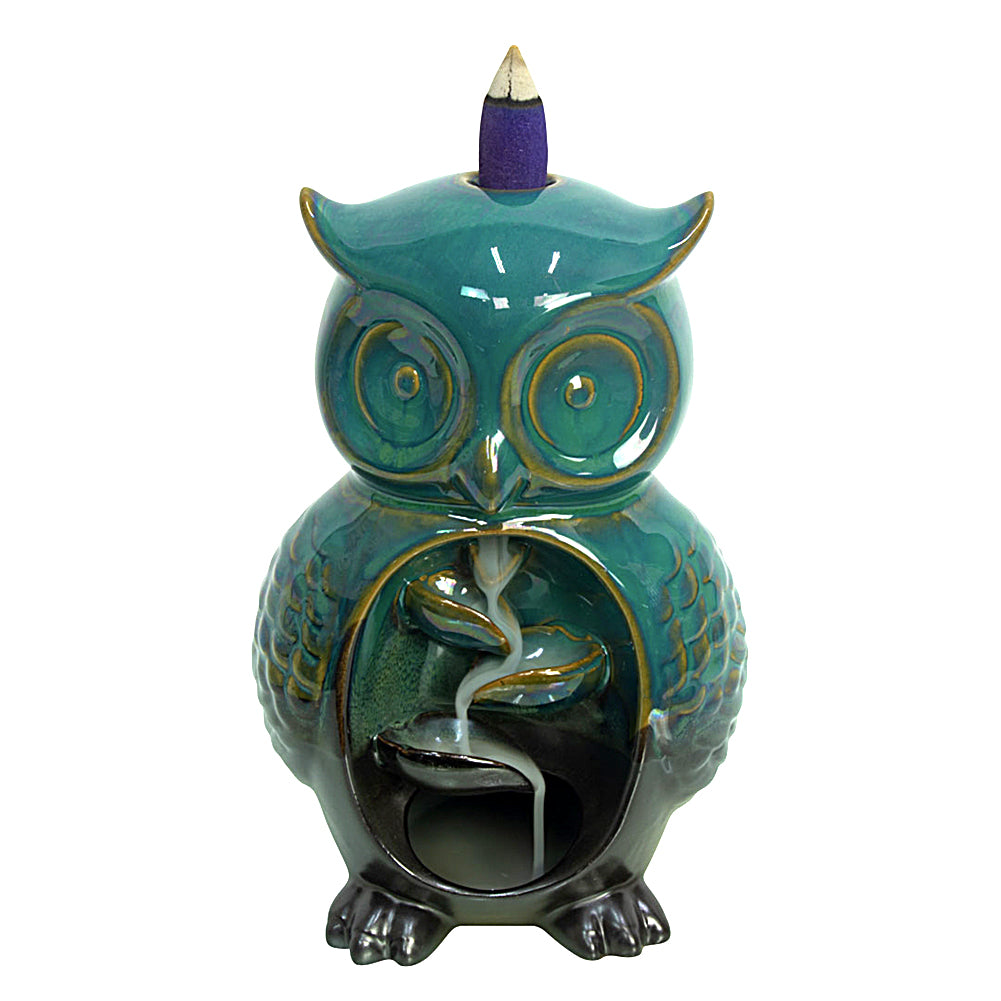 Owl Ceramic Backflow Incense Burner
