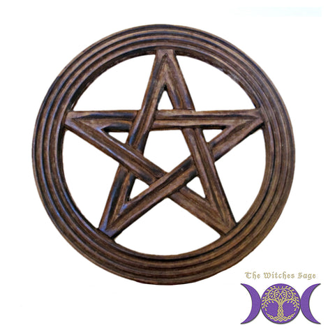 Pentacle Wood Wall Plaque