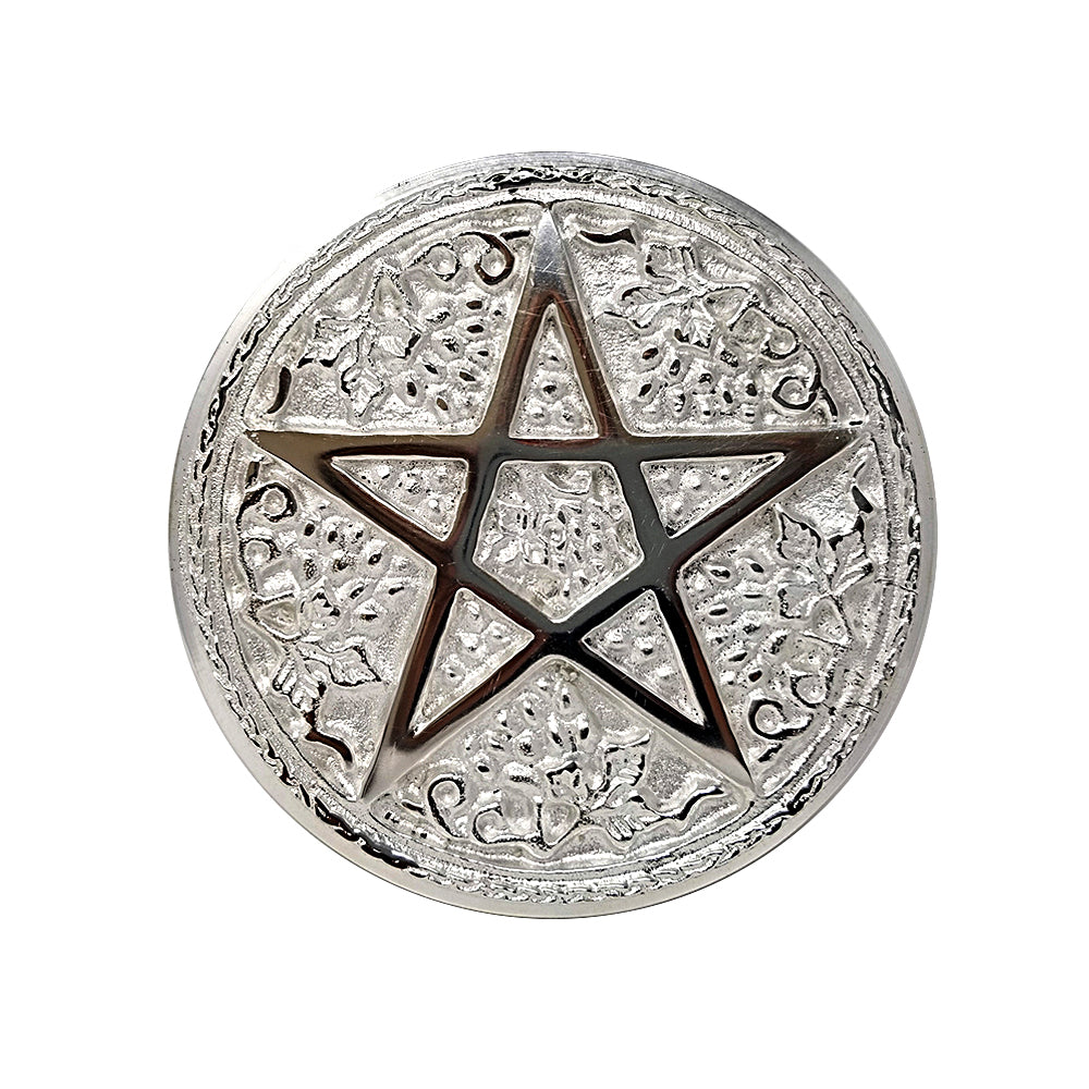 Pentagram Altar Tile Silver Plated