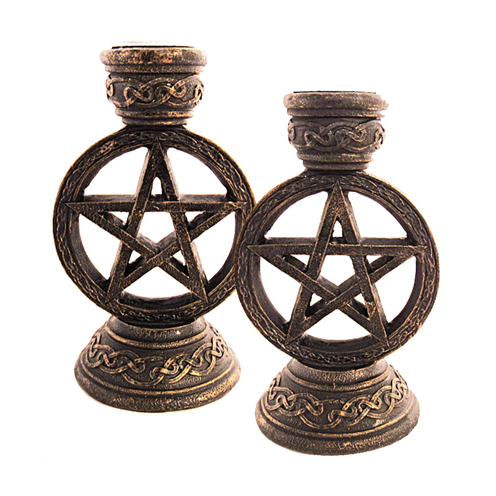 Pentagram Candle Holders (Set of 2)