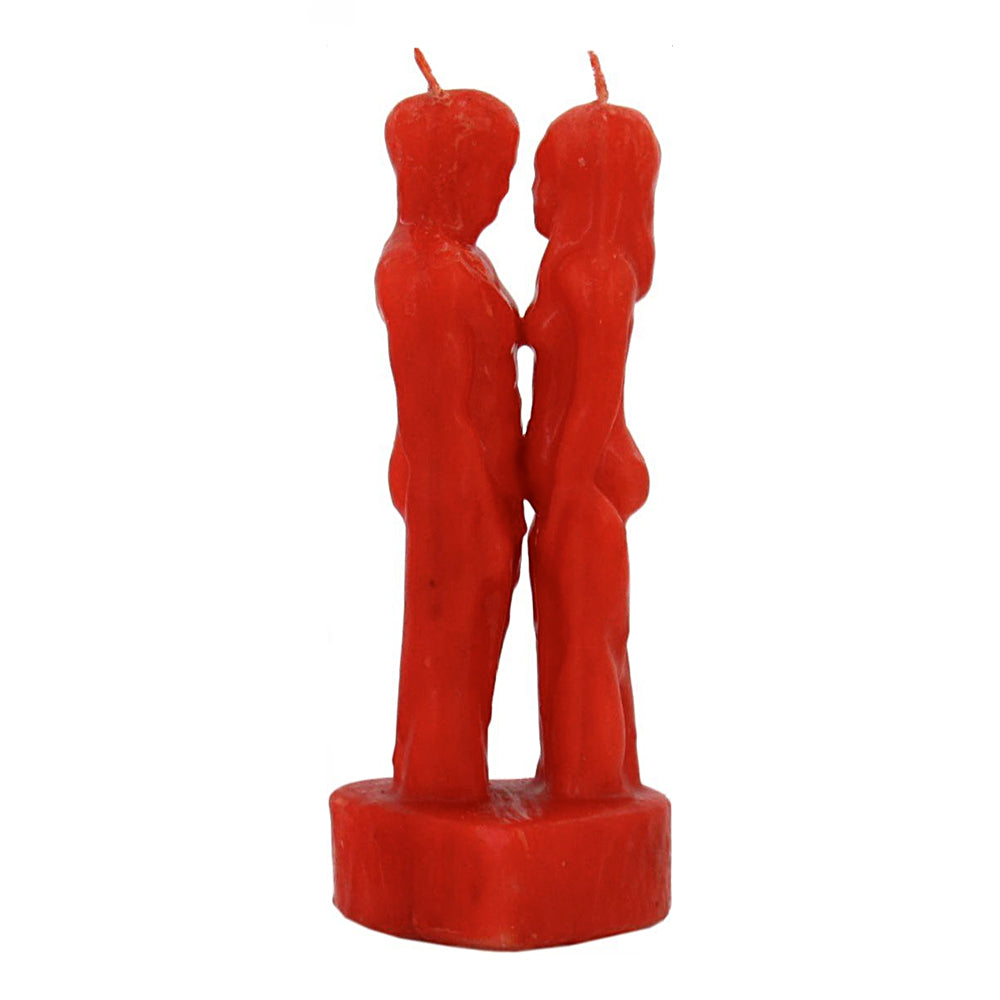 Man & Woman Lovers Red Candle