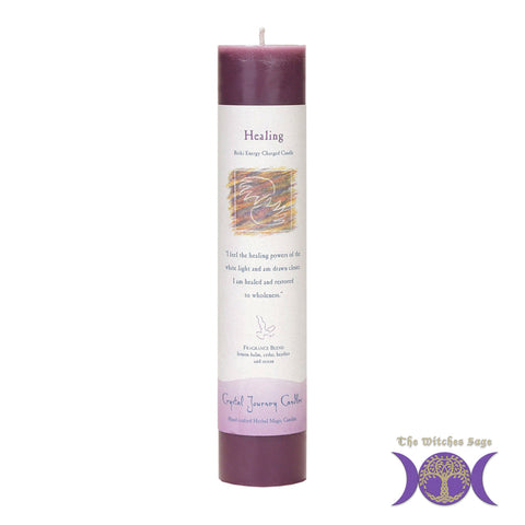 Reiki Herbal Pillar Candle Healing