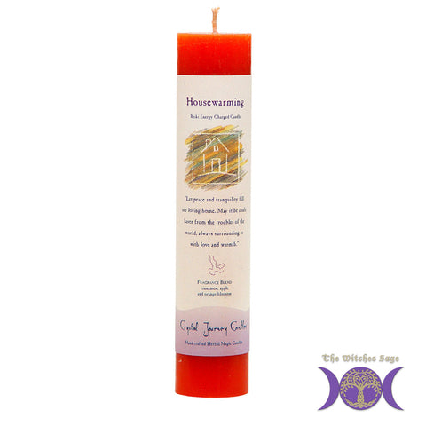 Reiki Herbal Pillar Candle House Warming