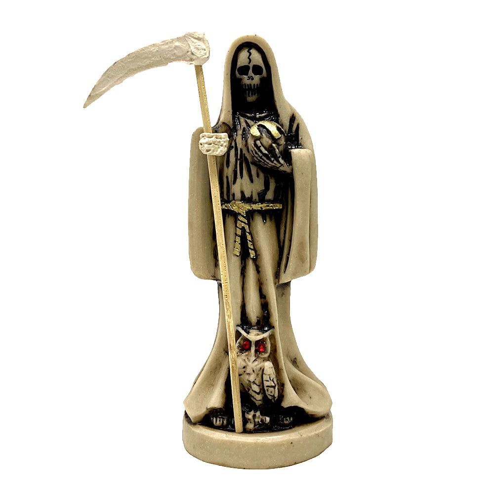 Santa Muerte Statue 6" - Natural (Bone)
