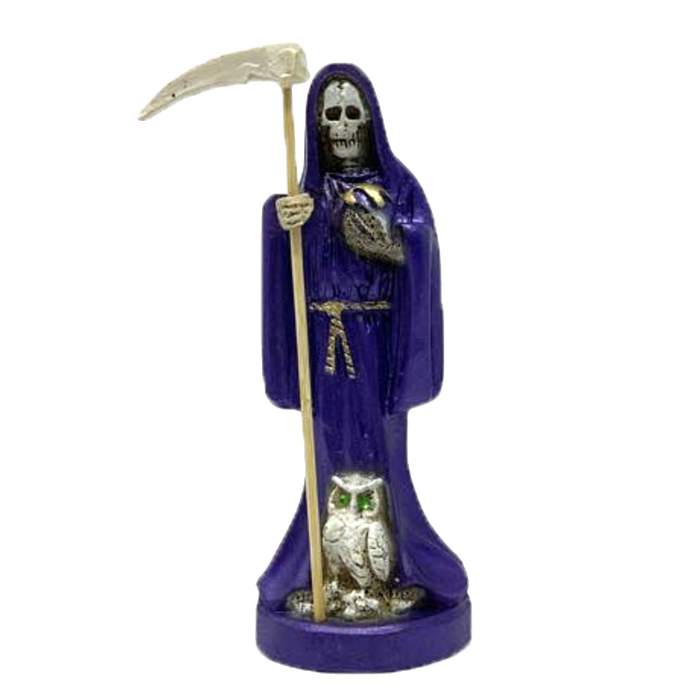 Santa Muerte Statue 6" - Purple