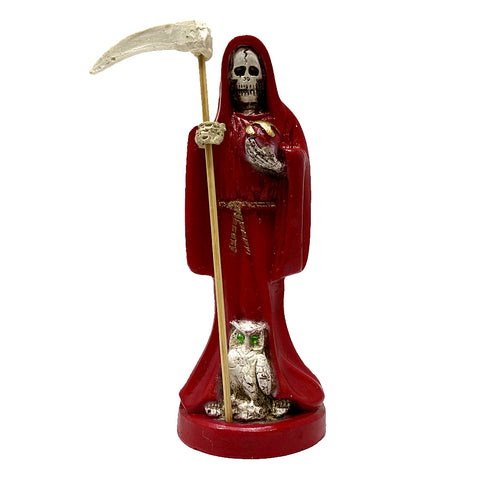 Santa Muerte Statue - Red