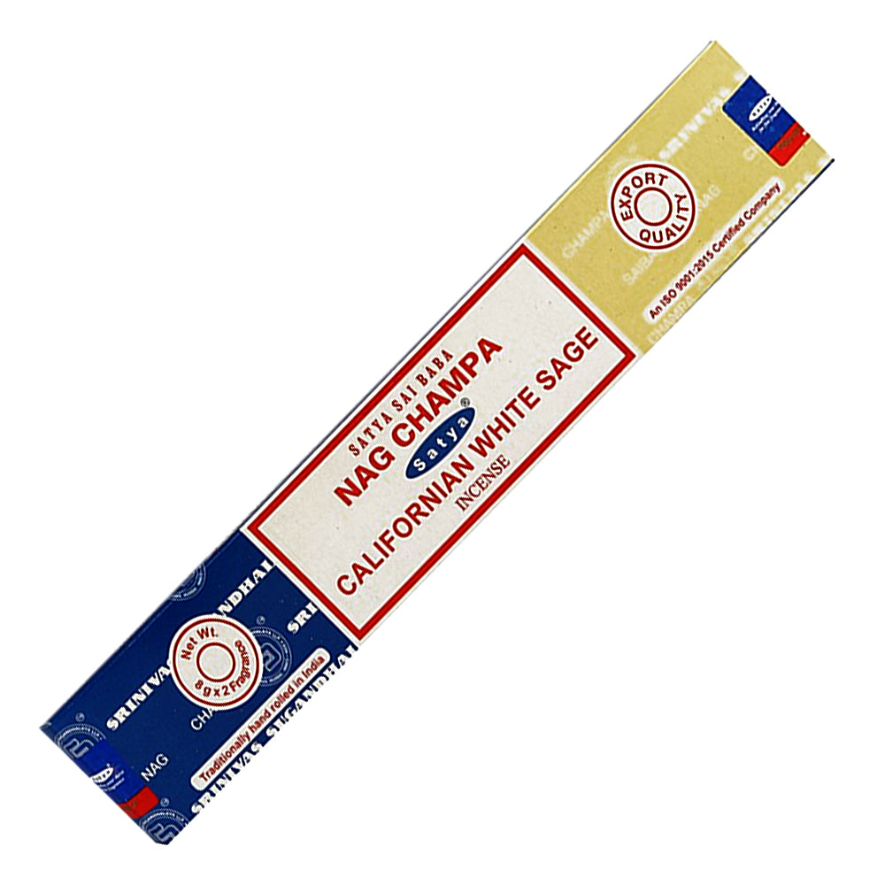 Satya Nag Champa California White Sage Incense Sticks 16 gm