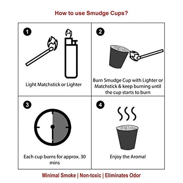 Frankincense Incense Smudge Cups