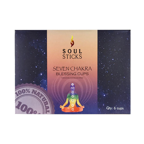 Seven Chakra Blessing Incense Smudge Cups