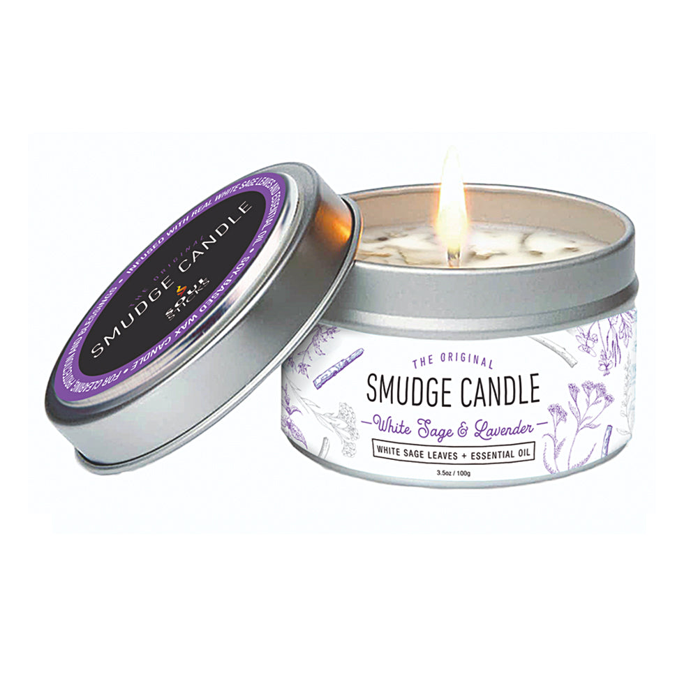 White Sage & Lavender Smudge Candle