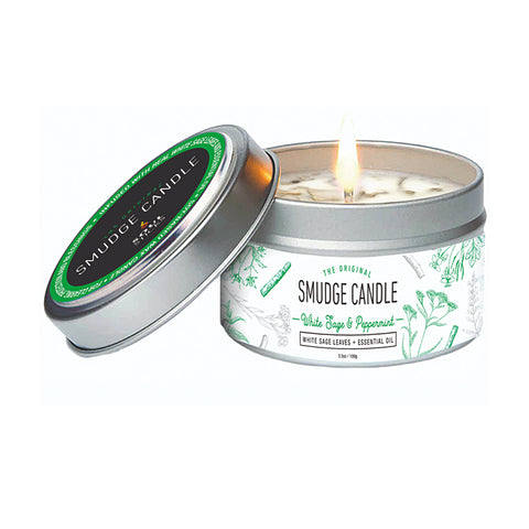 White Sage & Peppermint Smudge Candle