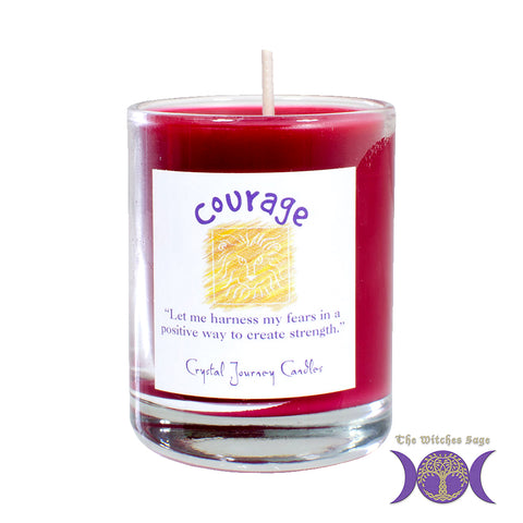 Soy Herbal Filled Votive - Courage