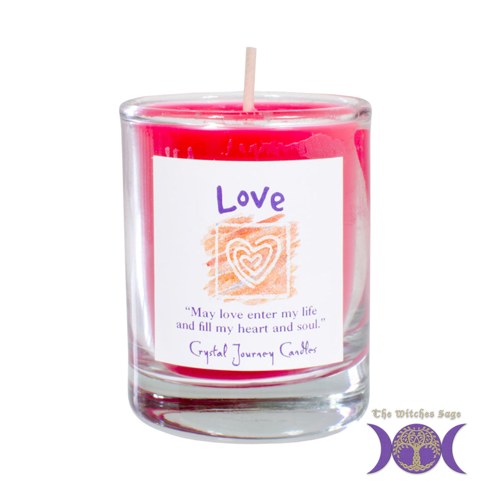 Soy Herbal Filled Votive Candle - Love