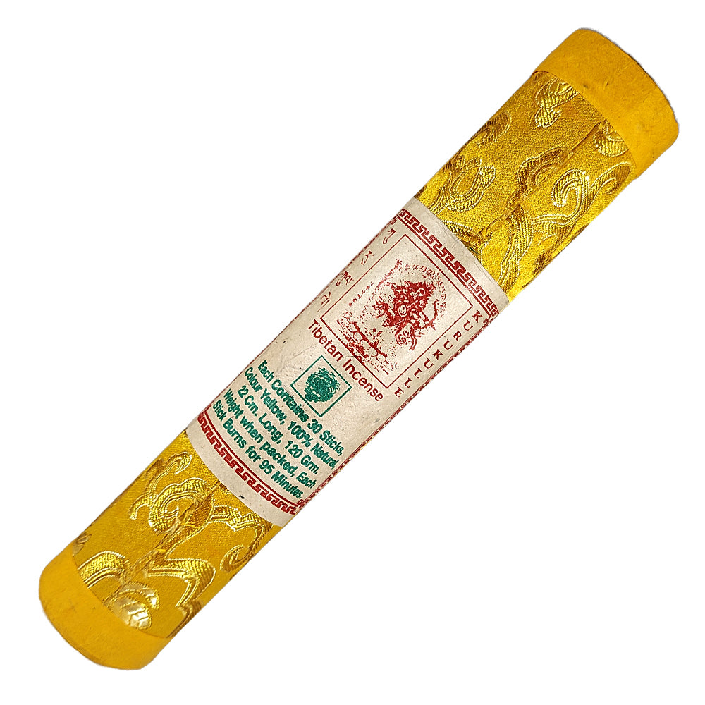 Tibetan Kurukulle - Yellow Brocade Tube Incense Sticks