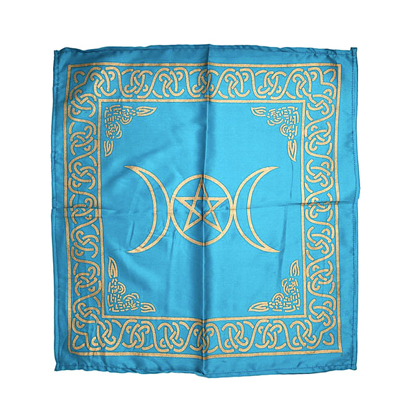 Pentacle Triple Moon Altar Cloth 21" x 21"