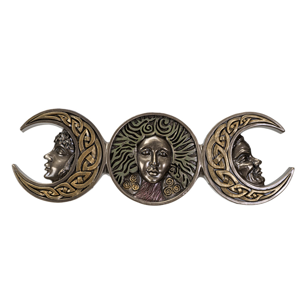 Triple Moon Goddess - Maiden/Mother/Crone plaque