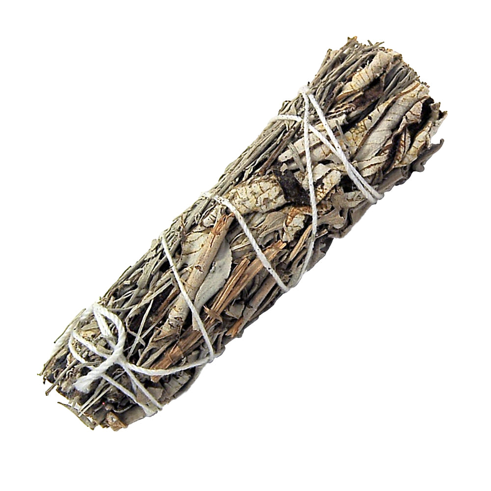 White Sage, Blue Sage & Yerba Santa Smudge Stick 4"