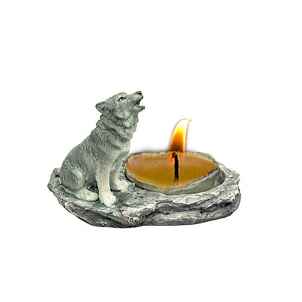 Wolf T-Light Candle
