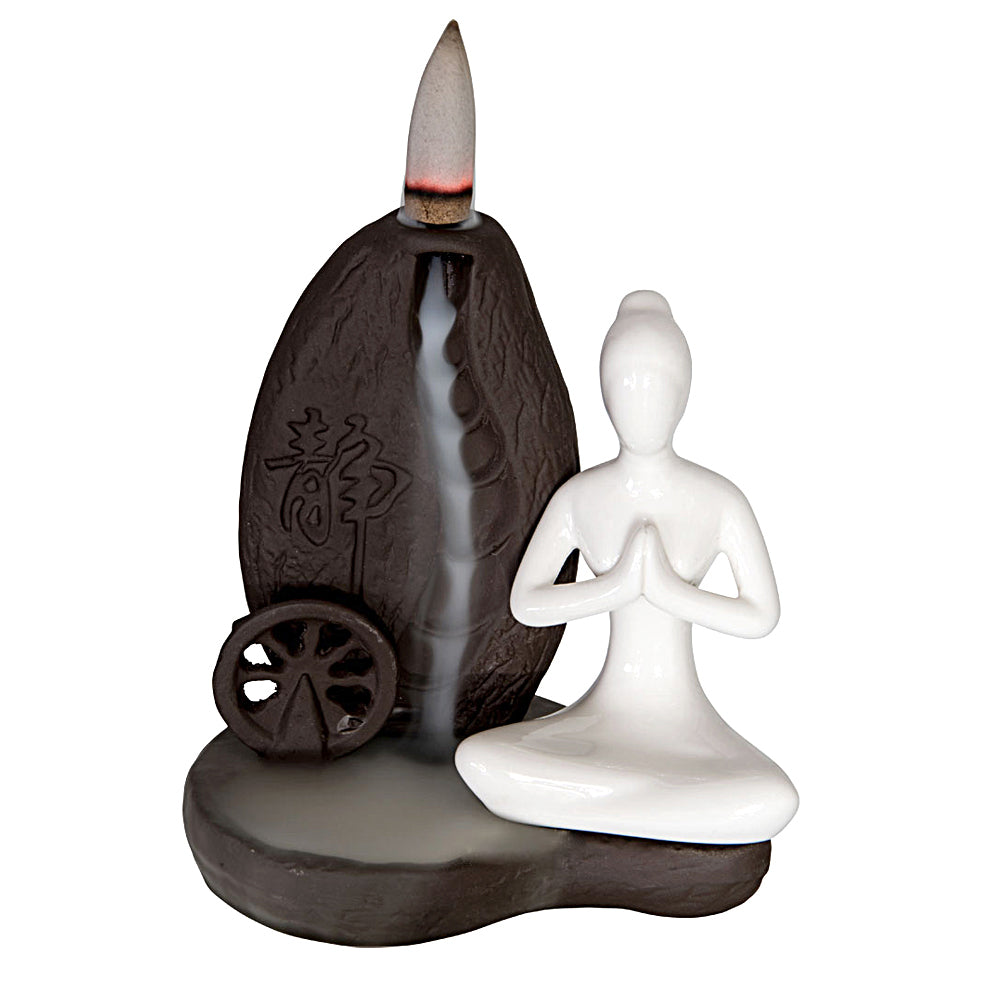 Yoga Ceramic Backflow Incense Burner