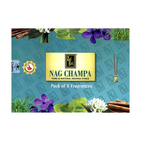 Zed Black - Nag Champa Assorted Pack of 6 Fragrances