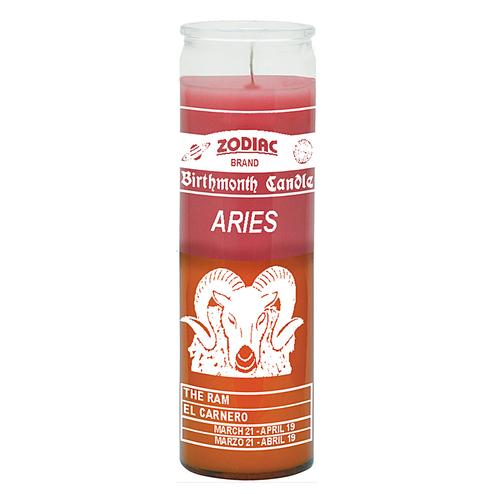 Zodiac Aries 7 Day Candle