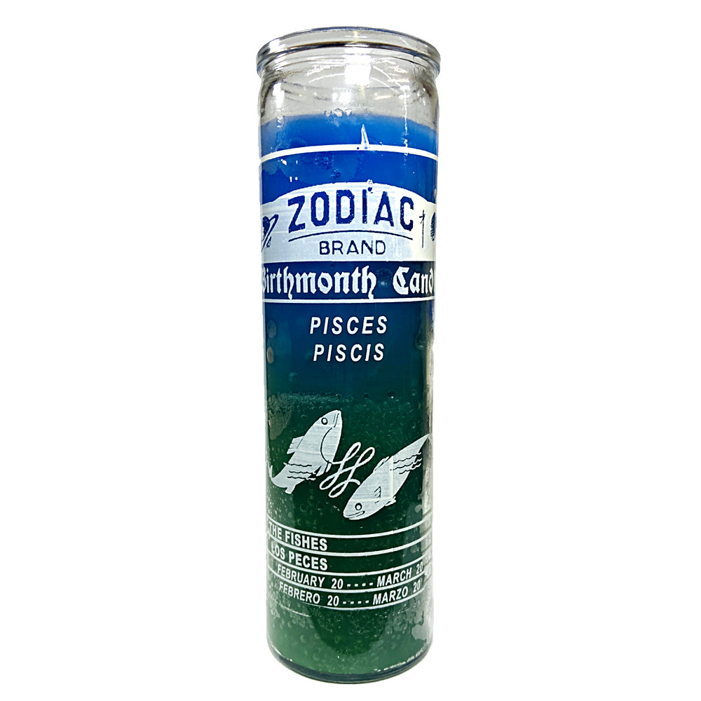 Zodiac Pisces 7 Day Candle