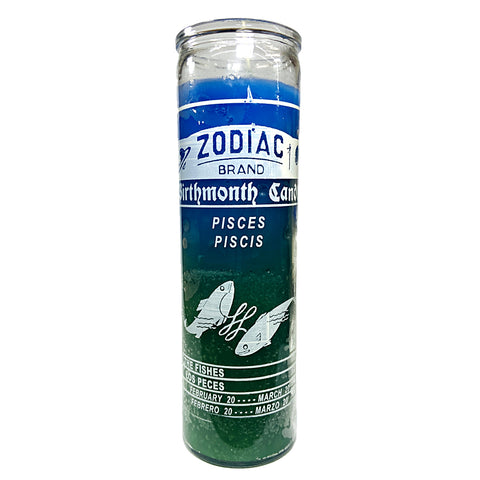 Zodiac Pisces 7 Day Candle